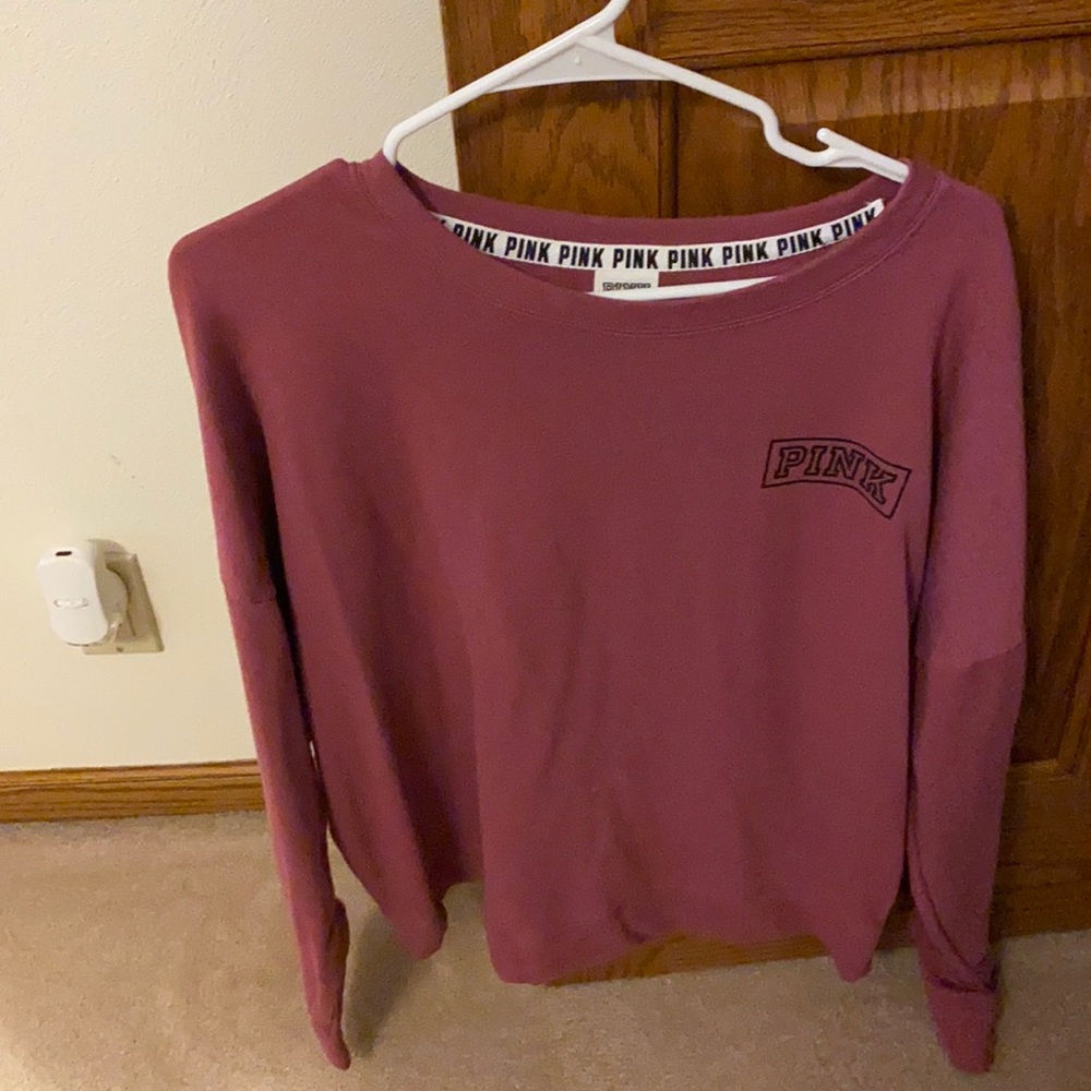 Pink crew neck